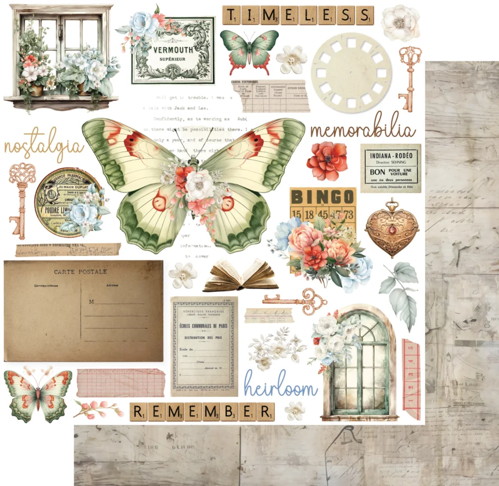Uniquely Creative - 12x12 Paper - Vintage Chronicles - Old World Charm
