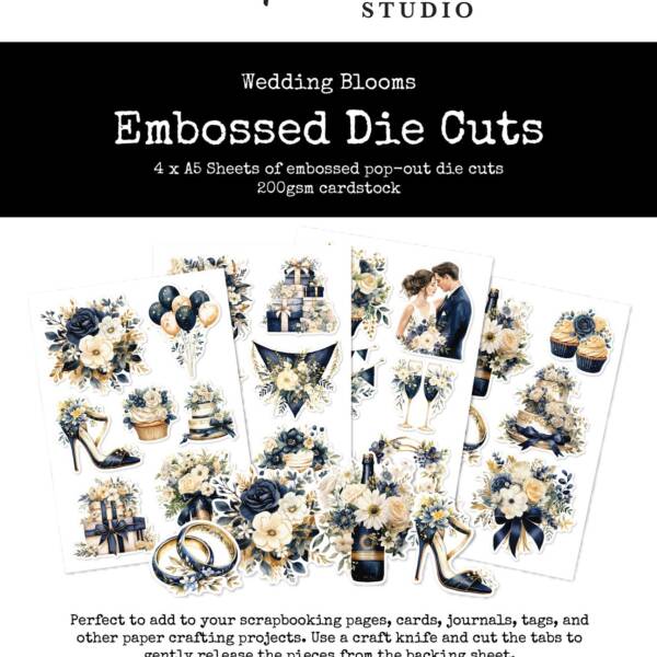 Paper Rose - Wedding Blooms - Embossed Die Cuts