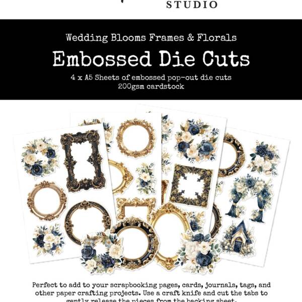Paper Rose - Wedding Blooms Frames & Florals - Embossed Die Cuts