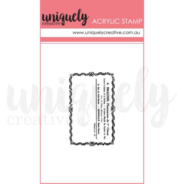 UC -  Mini Stamp - Vintage Pharmacy