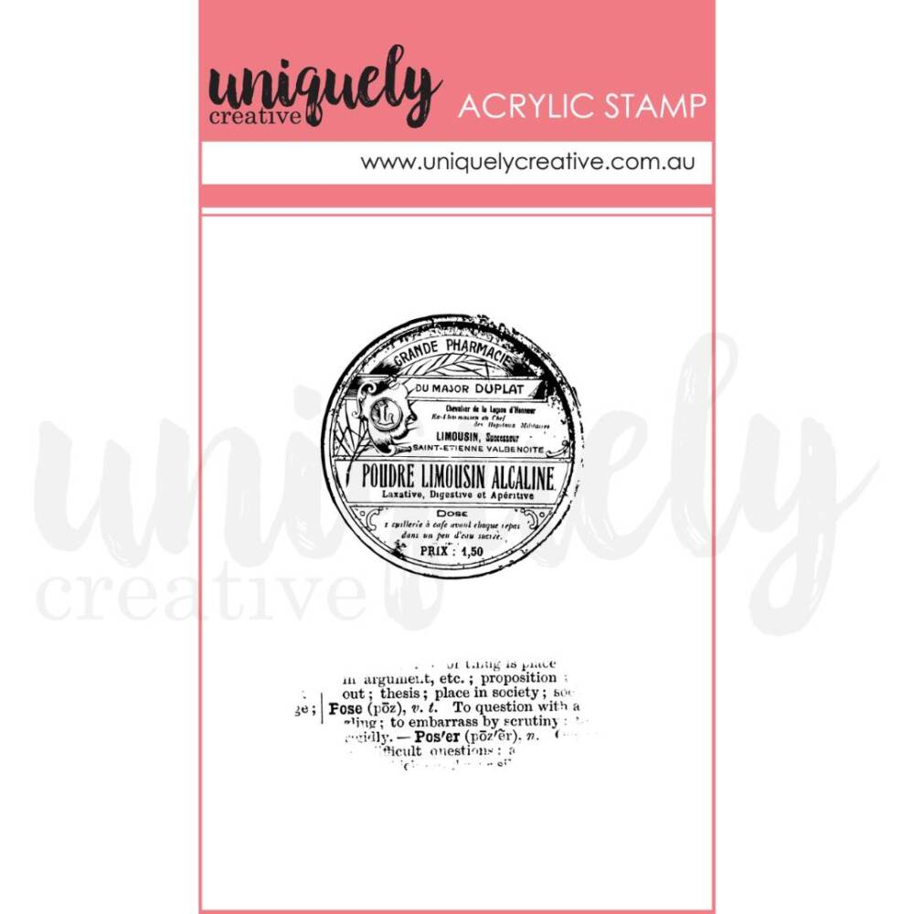 UC -  Mini Stamp - Vintage Dictionary
