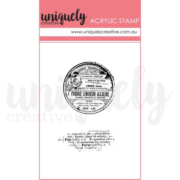 UC -  Mini Stamp - Vintage Dictionary