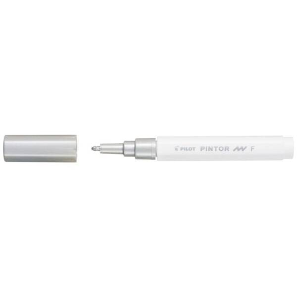Pilot Pintor Paint Marker - Fine 1.0mm - Metallic Silver