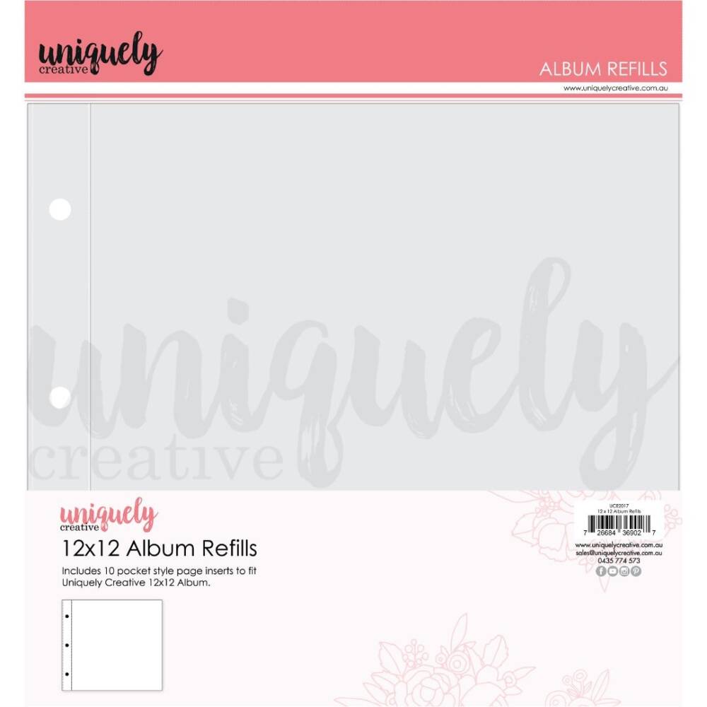 Uniquely Creative - 12" x 12" D Ring Album Refills