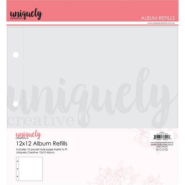 Uniquely Creative - 12" x 12" D Ring Album Refills