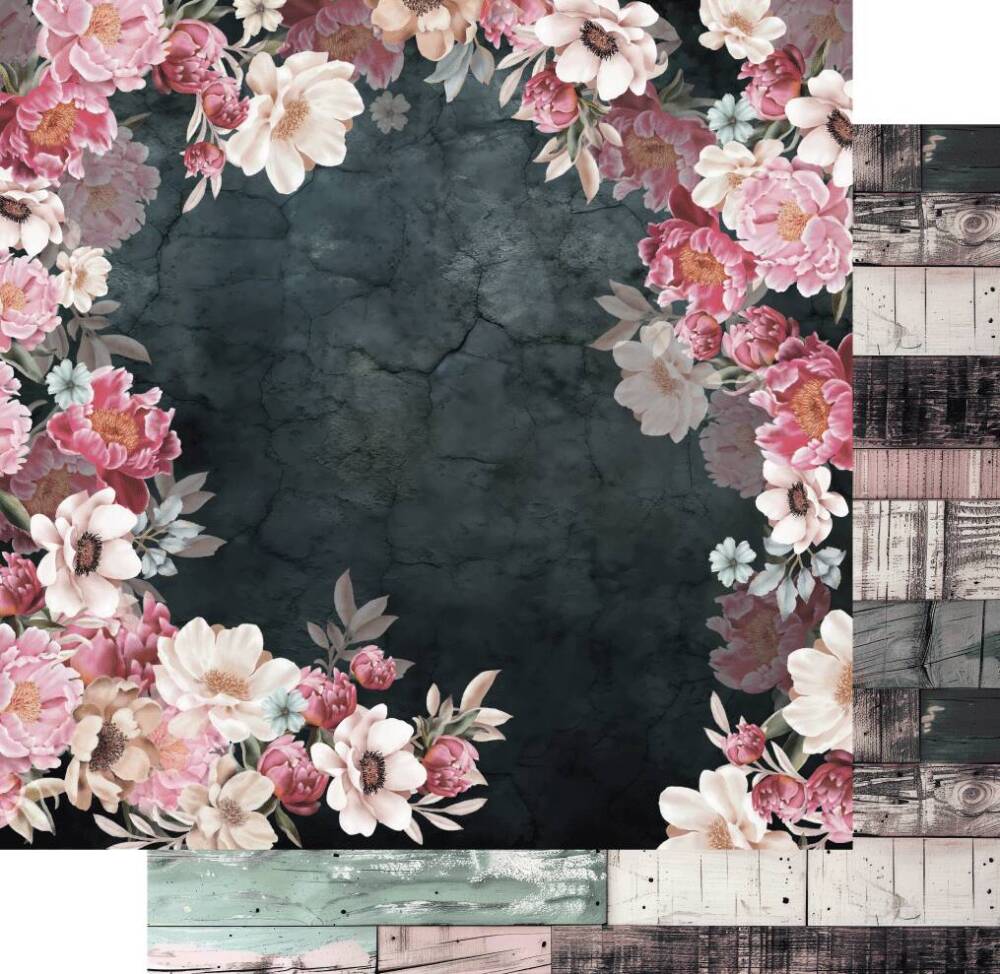 Uniquely Creative - 12x12 Paper - Vintage Walls - Penelope's Powder Room