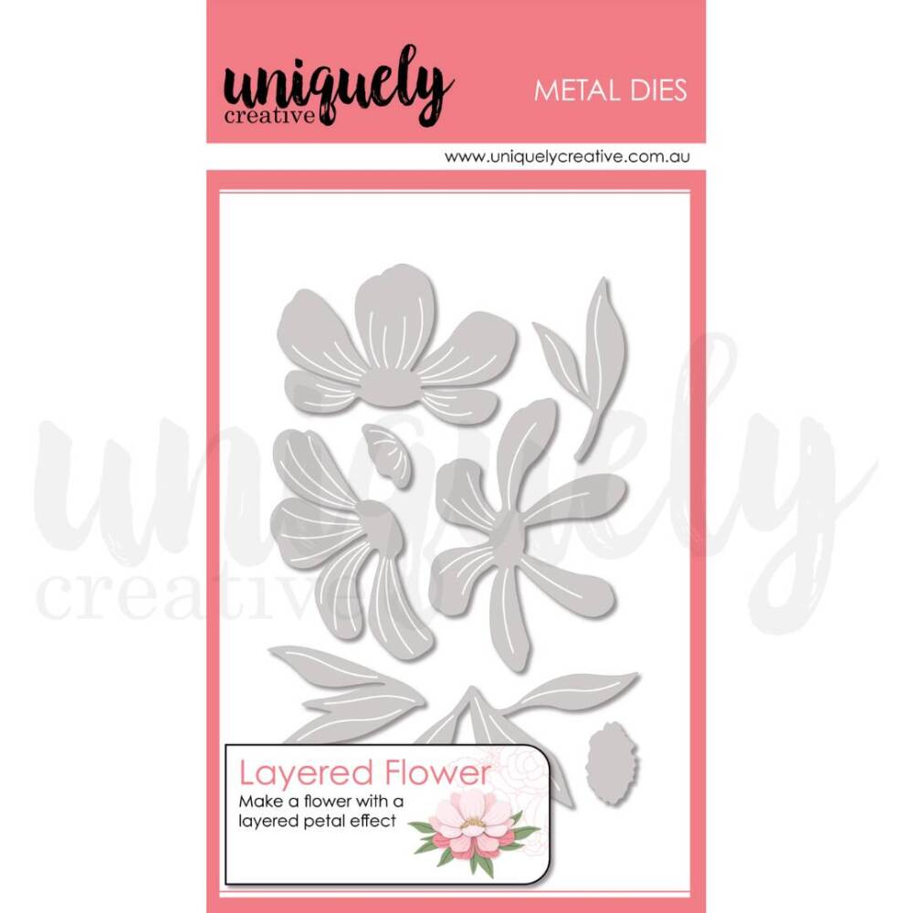 Uniquely Creative - Metal Die - Layered Flowers