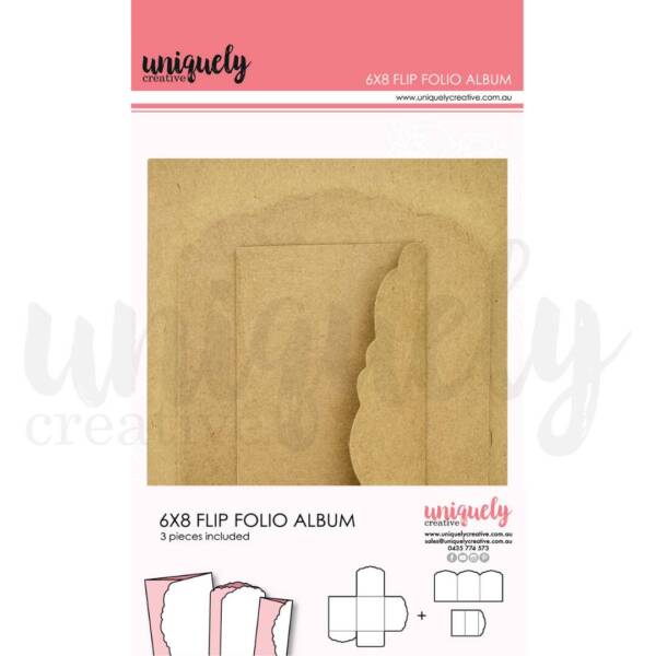 Uniquely Creative - 6x8 Flip Folio Album - Kraft