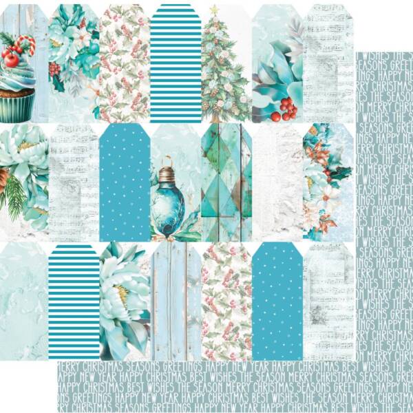 Uniquely Creative - 12x12 Paper - Merry & Bright - Jolly Gift Tags