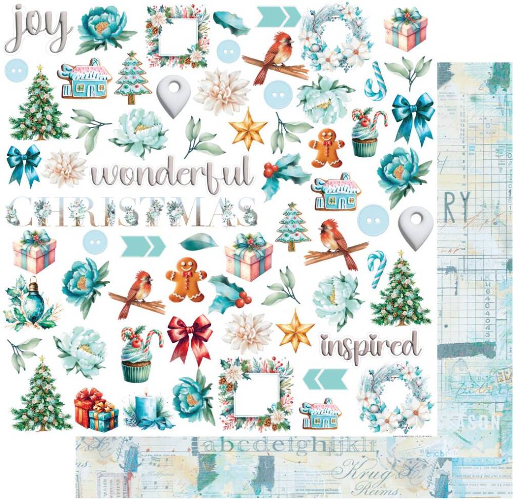 Uniquely Creative - 12x12 Paper - Merry & Bright - Wonderful Christmas