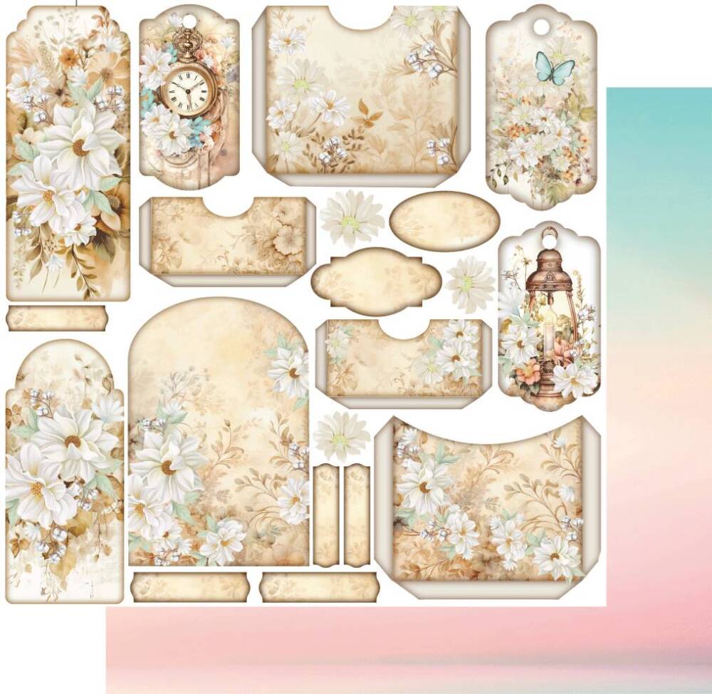 Uniquely Creative - 12x12 Paper - While Away - While Away Folio Bits