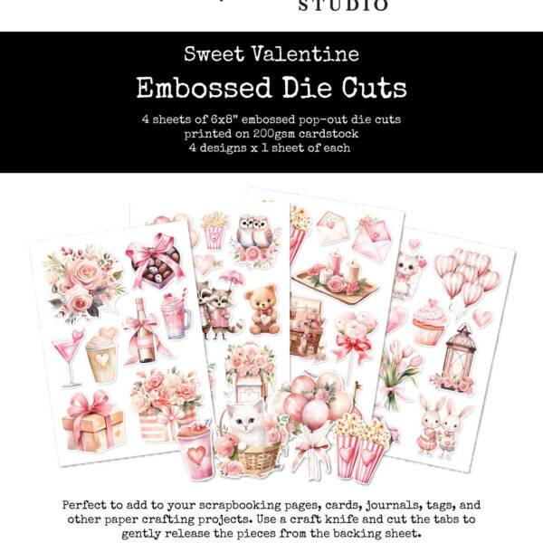 Paper Rose - Sweet Valentine - Embossed Die Cuts