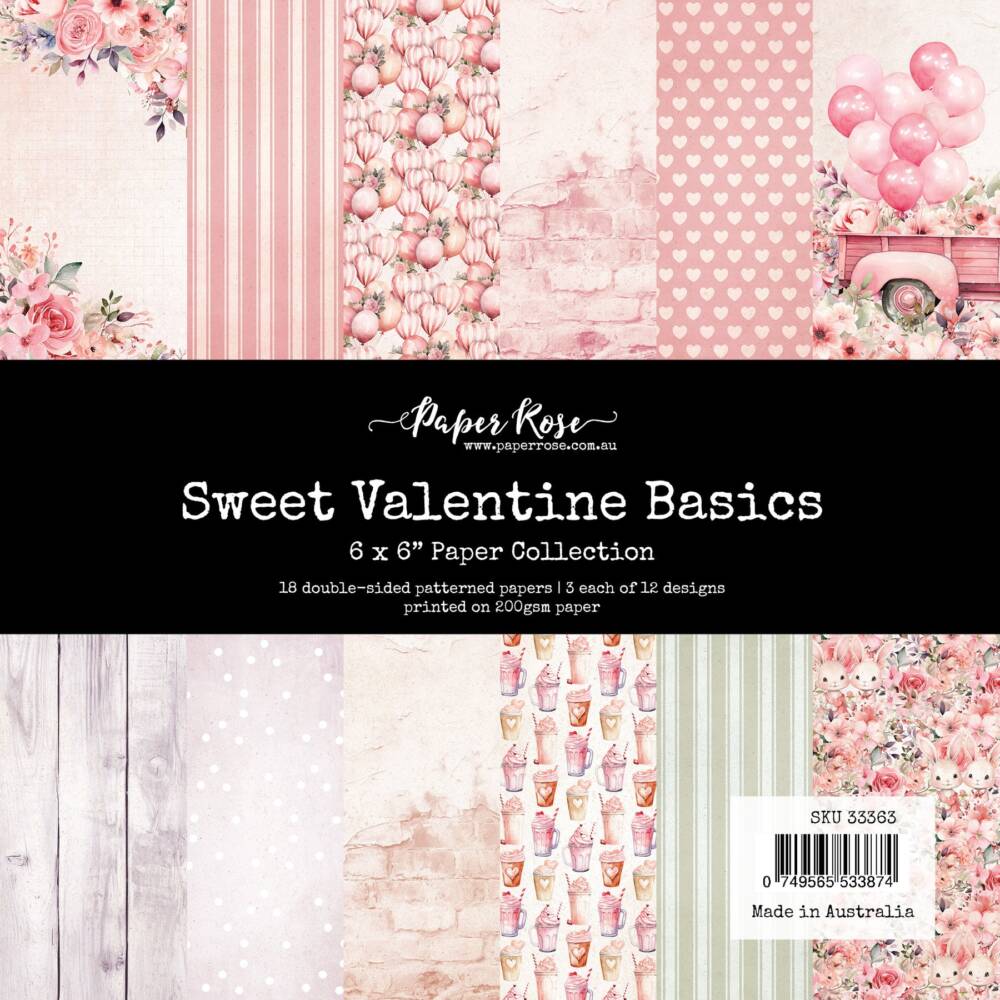 Paper Rose - 6 x 6 Collection Pack - Sweet Valentine Basics