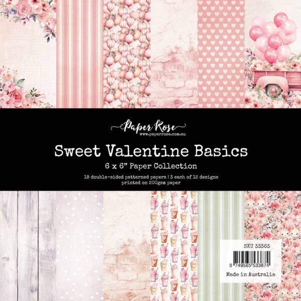 Paper Rose - 6 x 6 Collection Pack - Sweet Valentine Basics