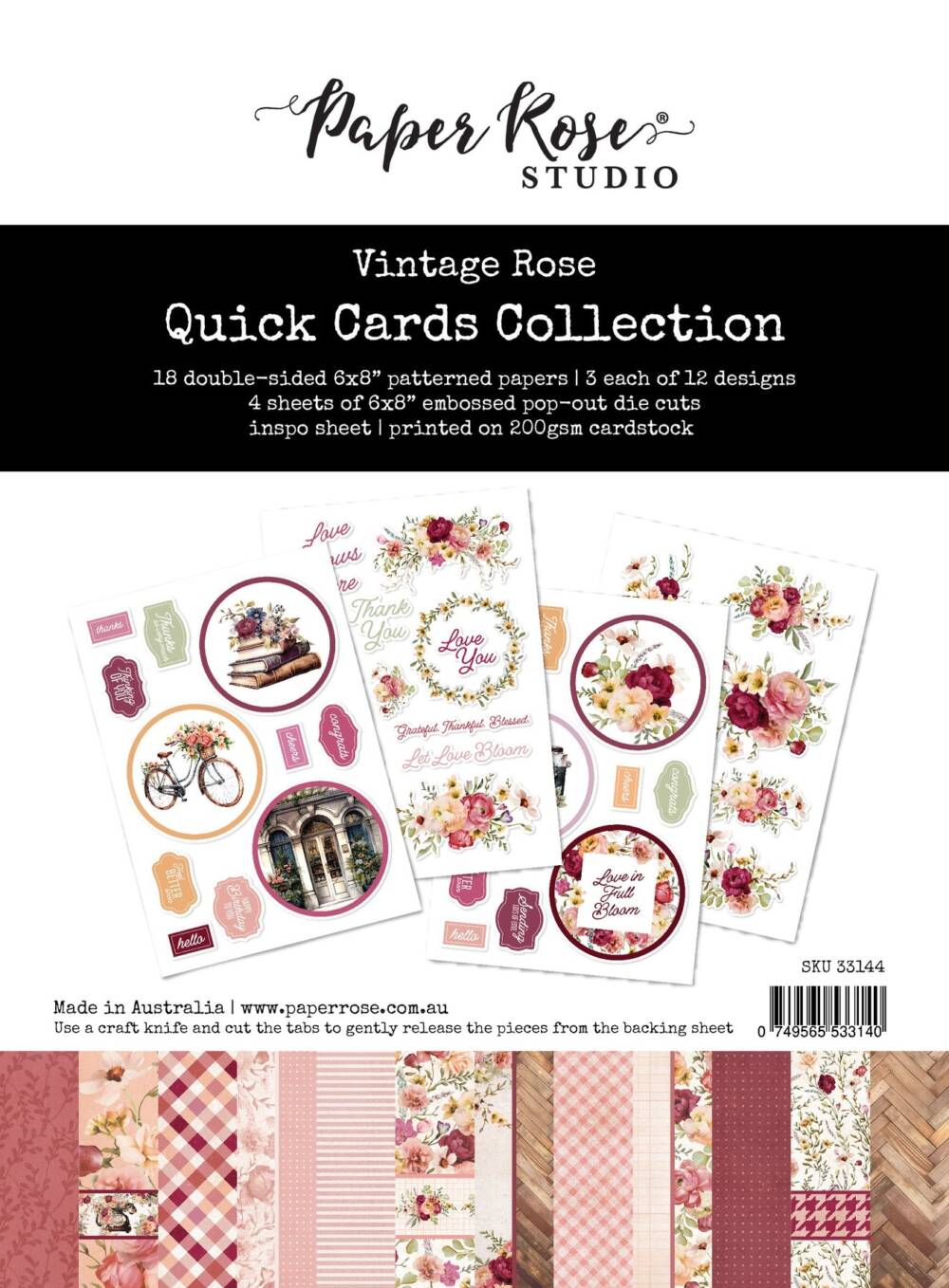 Paper Rose Studio - Vintage Rose - Quick Card Collection