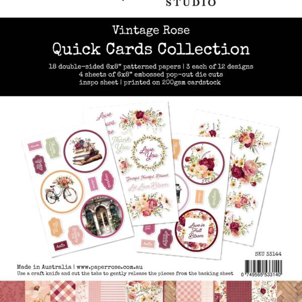 Paper Rose Studio - Vintage Rose - Quick Card Collection