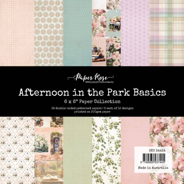 Paper Rose - 6 x 6 Collection Pack - Afternoon in the Park Basics