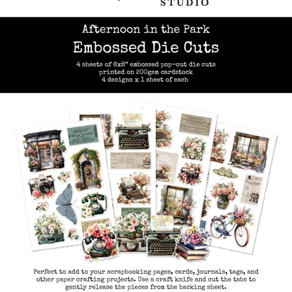 Paper Rose - Afternoon in the Park - Embossed Die Cuts