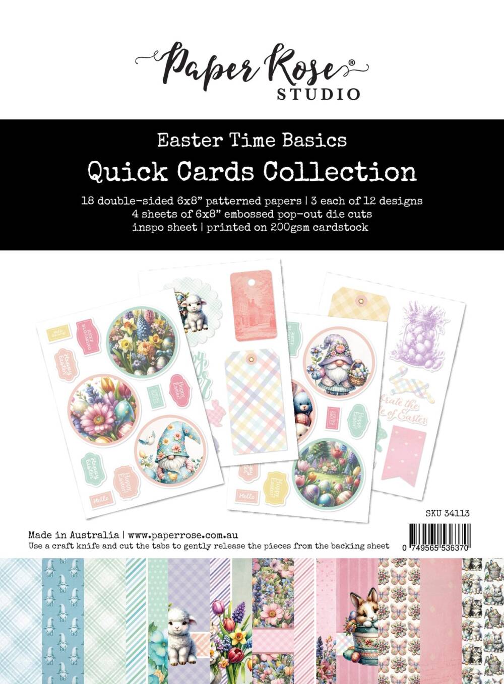 Paper Rose Studio - Easter Time Basics - Quick Cards Collection