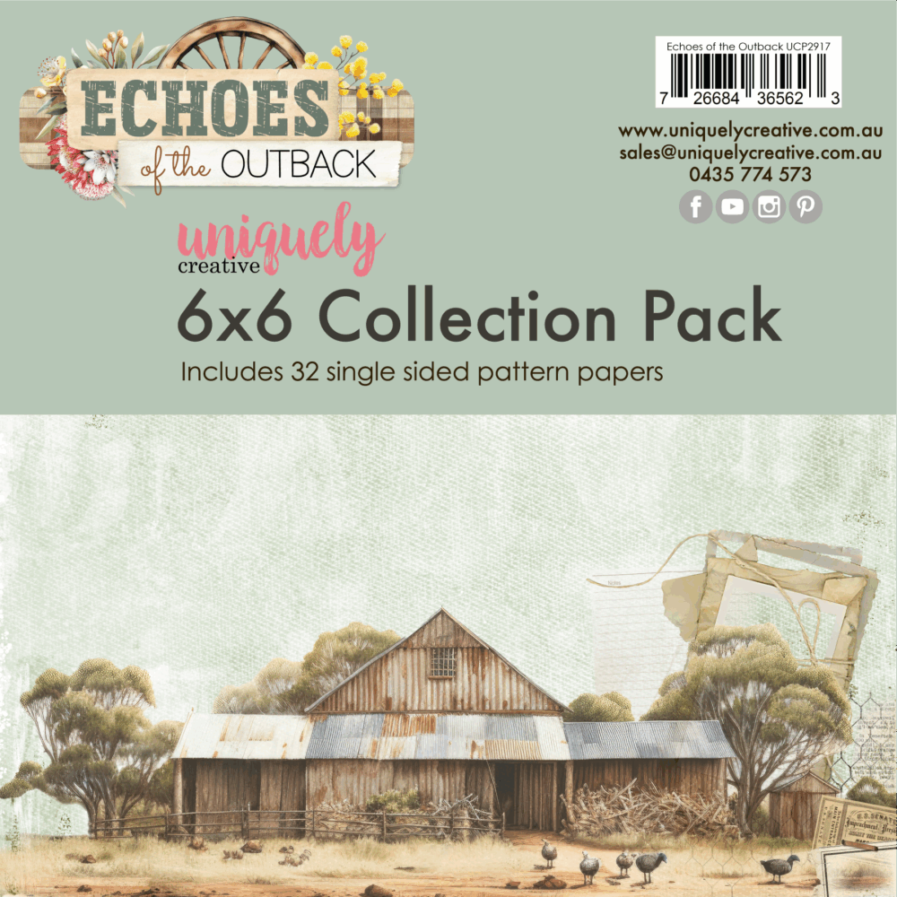 Uniquely Creative - 6 x 6 Collection Pack - Echoes of the Outback