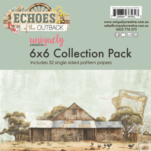 Uniquely Creative - 6 x 6 Collection Pack - Echoes of the Outback