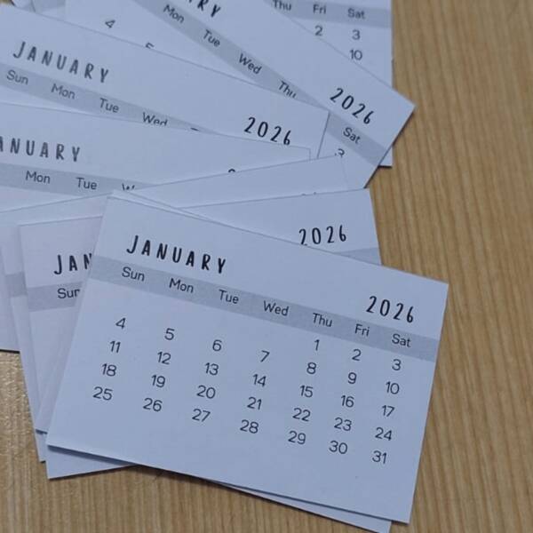 2026 Calendar Tabs