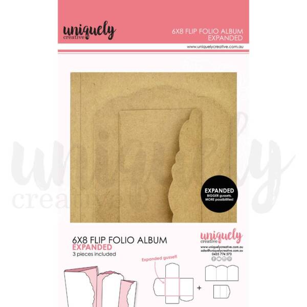 Uniquely Creative - 6x8 Flip Folio Album - Kraft Expanded