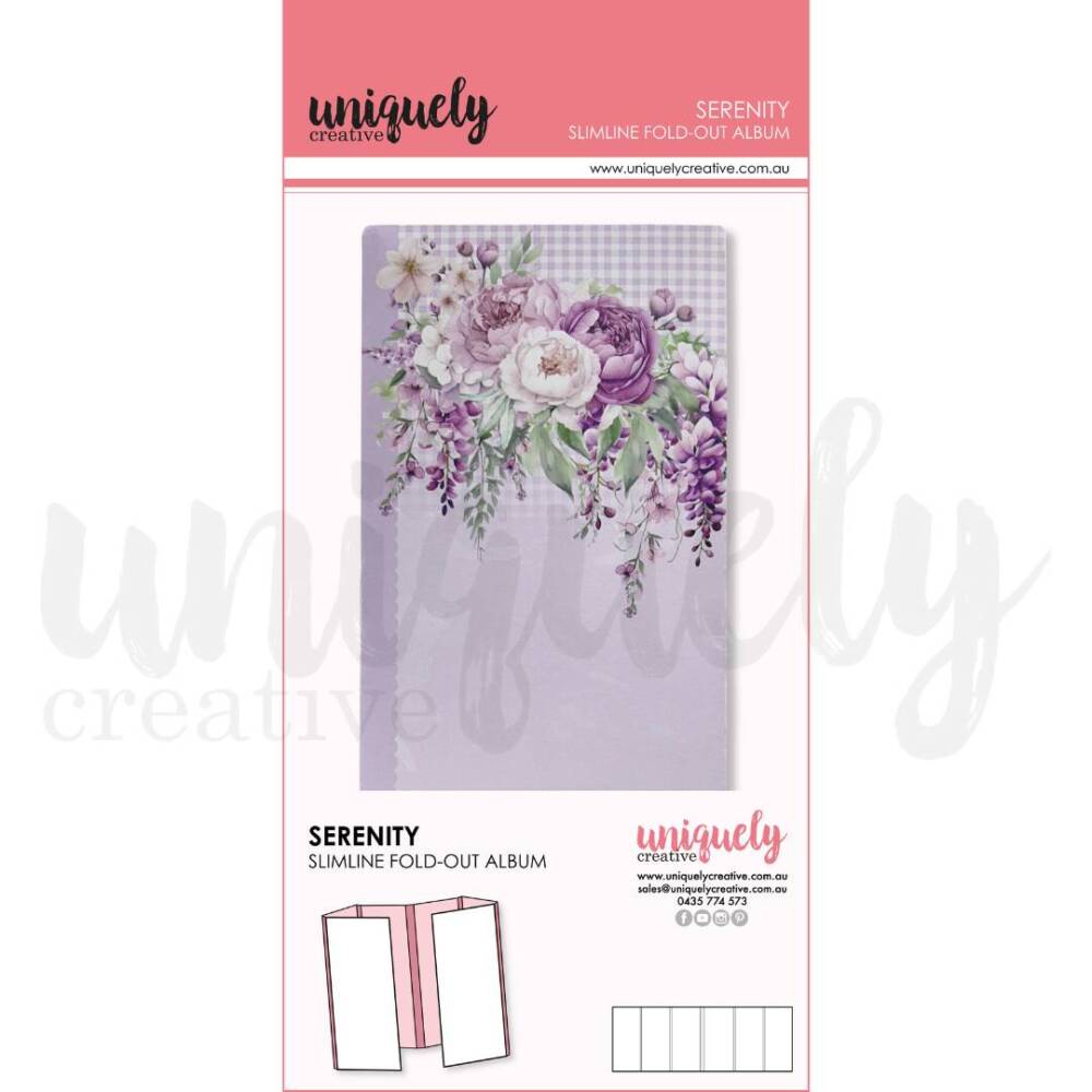 Uniquely Creative - Slimline Fold Out Album - Serenity