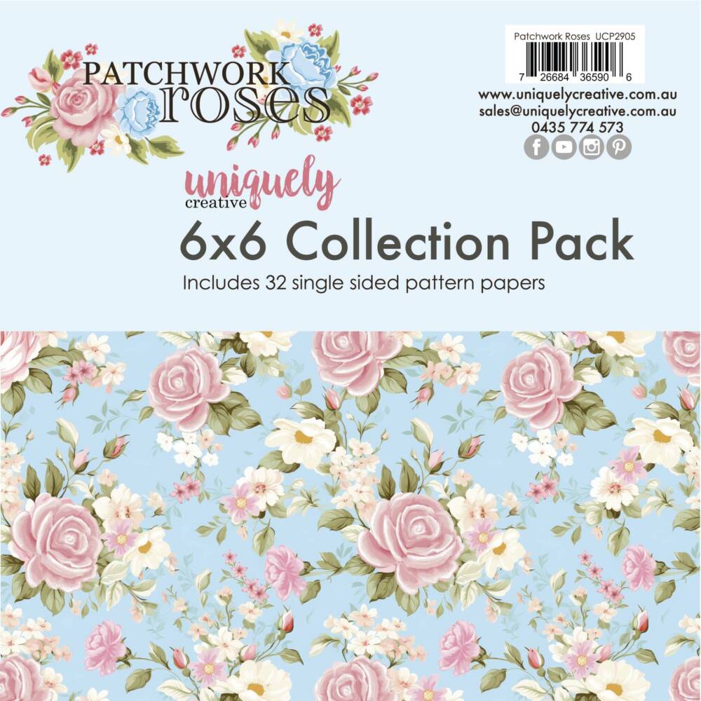 Uniquely Creative - 6 x 6 Collection Pack - Patchwork Roses