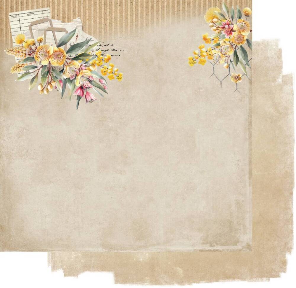 Uniquely Creative - 12x12 Paper - Echoes of the Outback - Golden Wattle