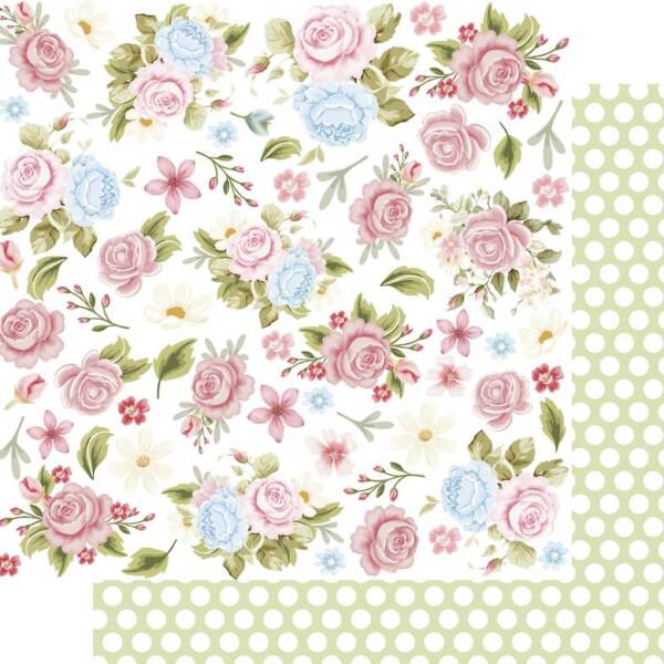 Uniquely Creative - 12x12 Paper - Patchwork Roses - Jelly Roll