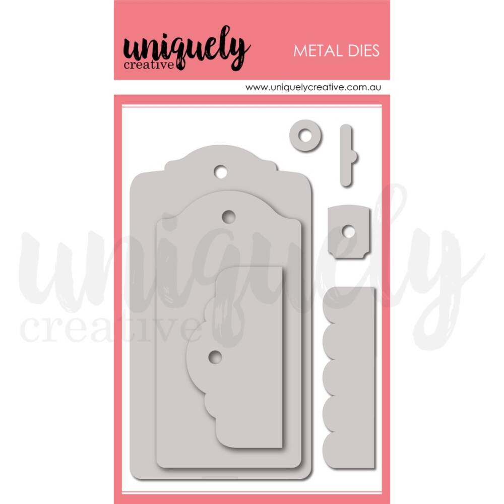Uniquely Creative - Metal Die - Tags Tops 'n Tails