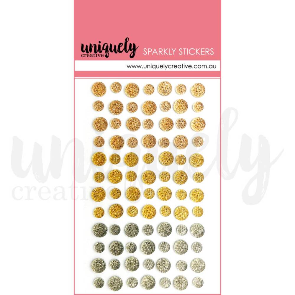 Uniquely Creative - Sparkly Stickers - Mixed Metals