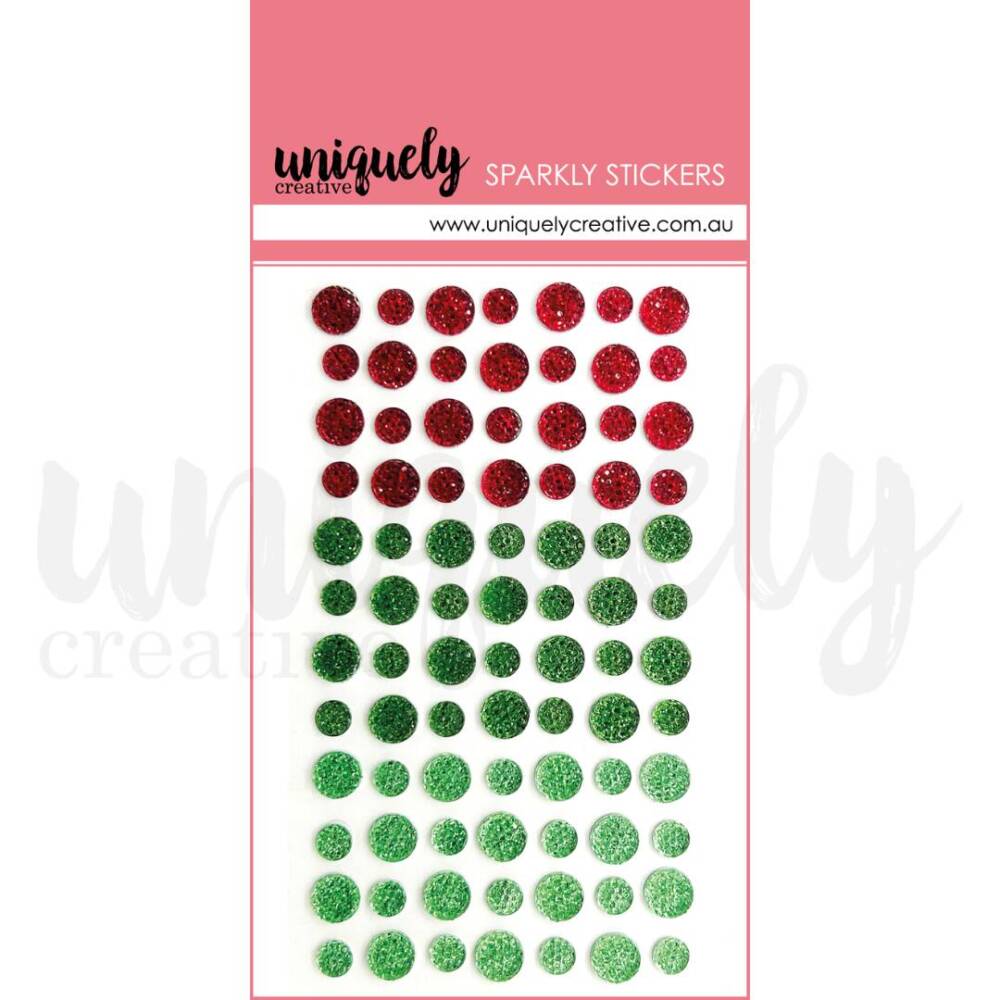 Uniquely Creative - Sparkly Stickers - Christmas