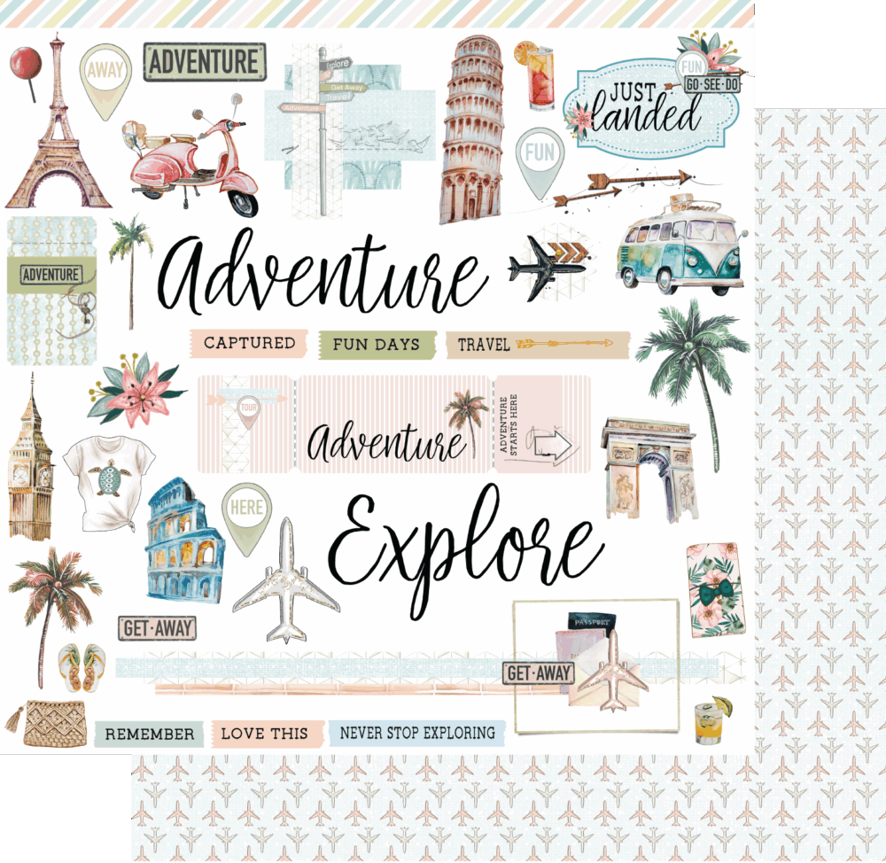 Uniquely Creative - 12x12 Paper - Grand Adventure - Voyage