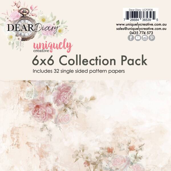 Uniquely Creative - 6 x 6 Collection Pack - Dear Diary