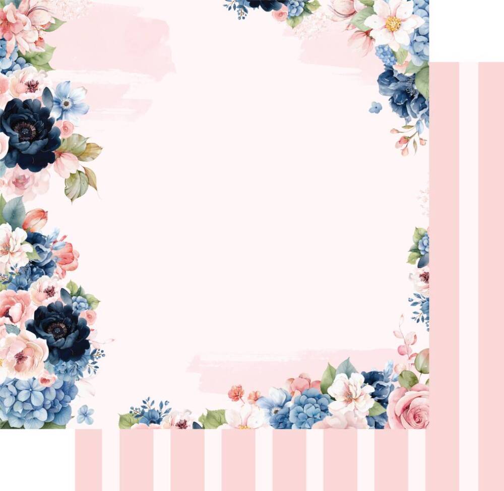 Uniquely Creative - 12x12 Paper - Indigo Bloom - Bluebell