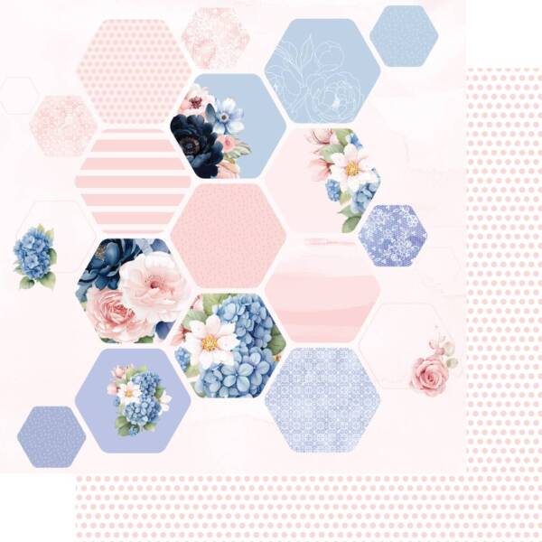 Uniquely Creative - 12x12 Paper - Indigo Bloom - Lyla