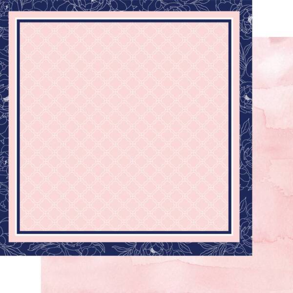 Uniquely Creative - 12x12 Paper - Indigo Bloom - Rosalie