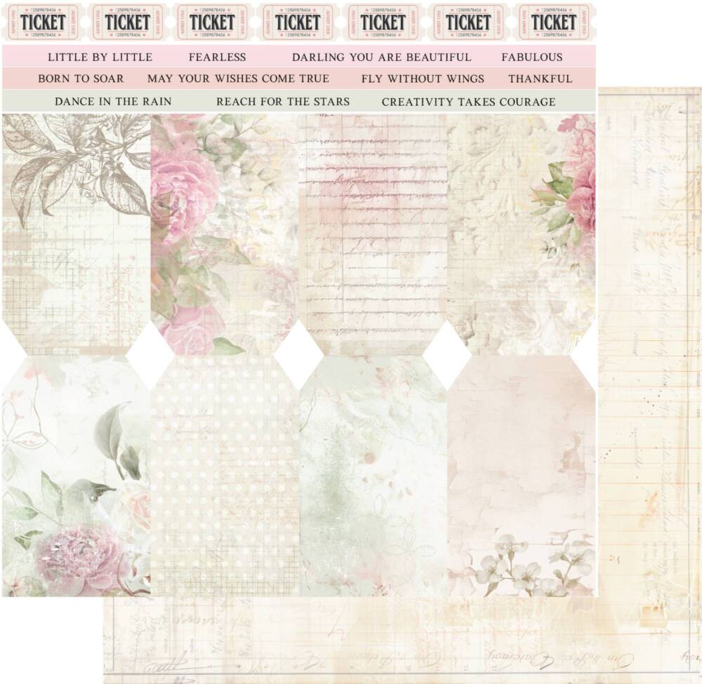 Uniquely Creative - 12x12 Paper - Dear Diary - Hoping