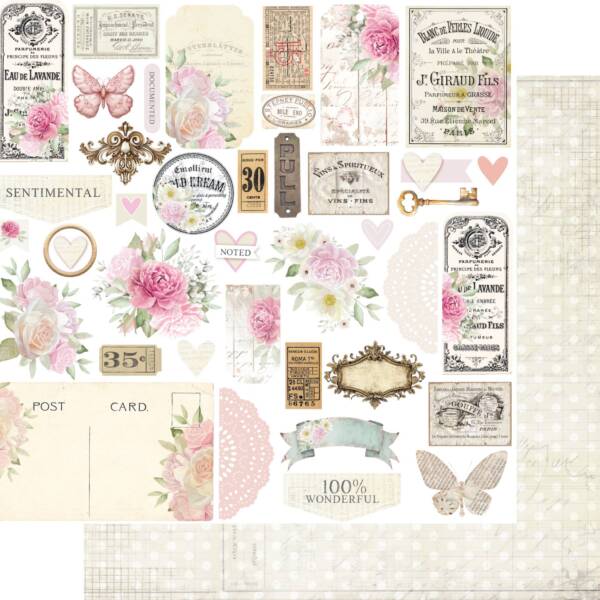 Uniquely Creative - 12x12 Paper - Dear Diary - Remember-Fussy Cuts