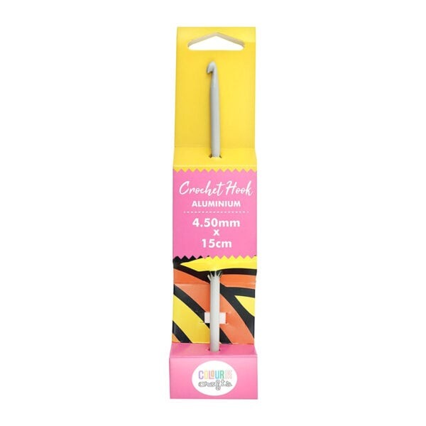 ColourMe Crafts - Aluminium Crochet Hook - 4.50mm