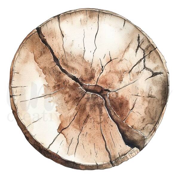 Uniquely Creative - Decorative Base Layer - Tree Ring Slice