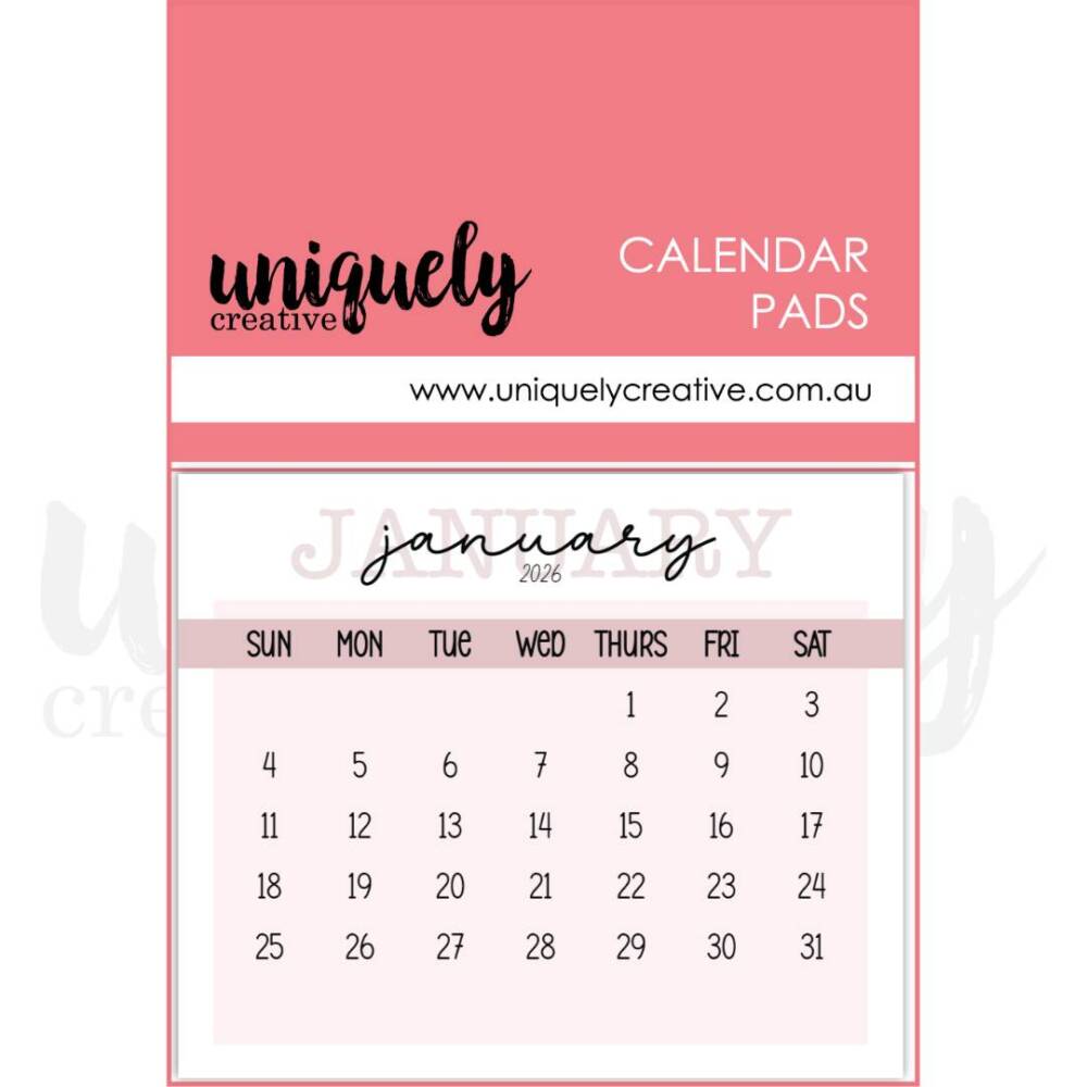 Uniquely Creative - Calendar Pads