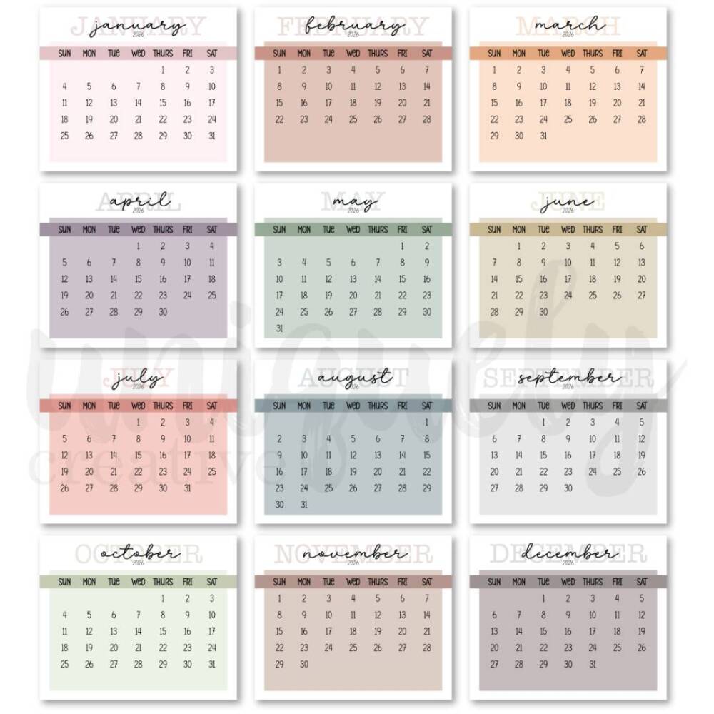 Uniquely Creative - Calendar Pads - Image 2