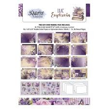 3Quarter Designs - Lilac Euphoria - 6" x 4" Card Making Pack