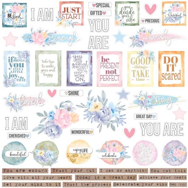 Uniquely Creative Heart & Soul Good Advice Paper – 12x12 Scrapbooking – Front Design