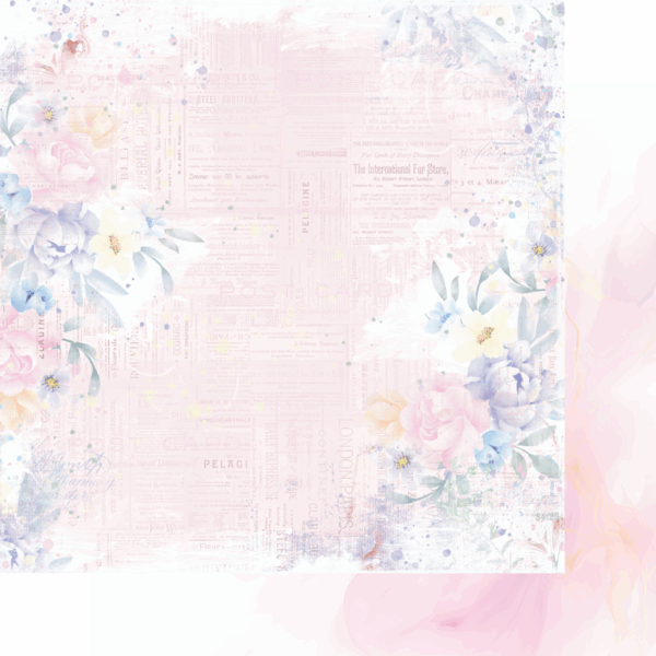 Uniquely Creative Heart & Soul Be Happy Paper – 12x12 Scrapbooking Paper