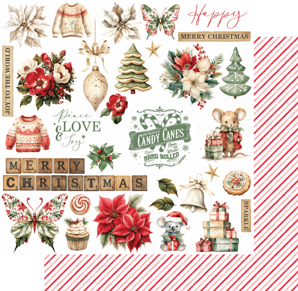 Uniquely Creative - 12x12 Paper - Home for Christmas - Ready for Santa