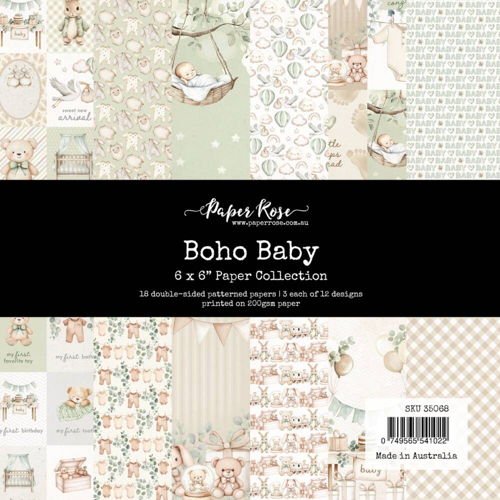 Paper Rose - 6 x 6 Collection Pack - Boho Baby